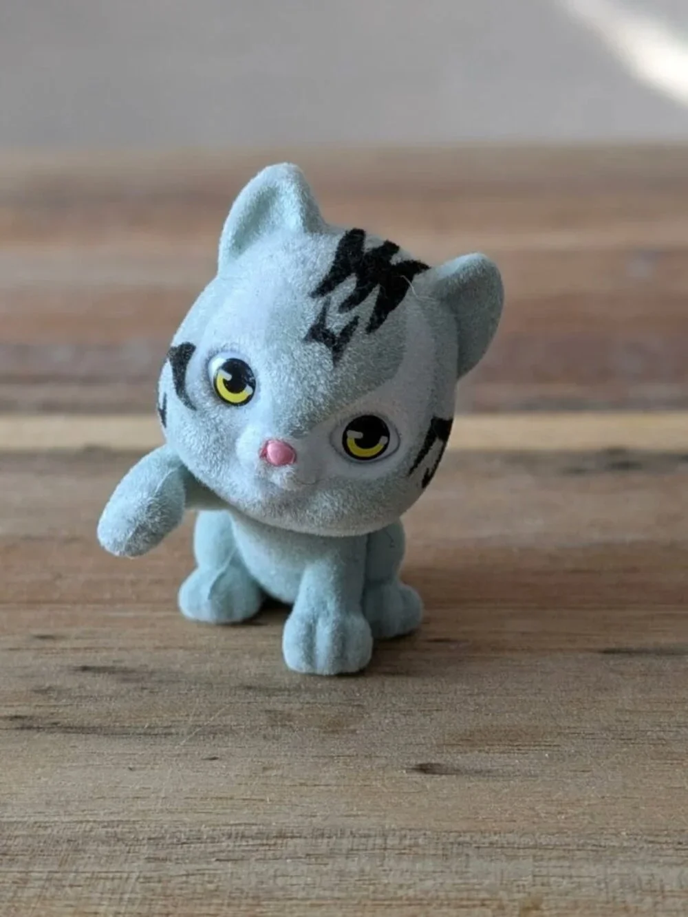 Kitty In My Pocket Micro Mini Bandit the American Shorthair Kitty Flocked Kitten